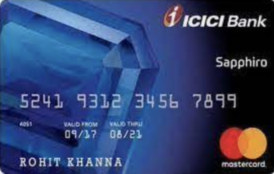 ICICI Bank Sapphiro Credit Card - Our Money Guide